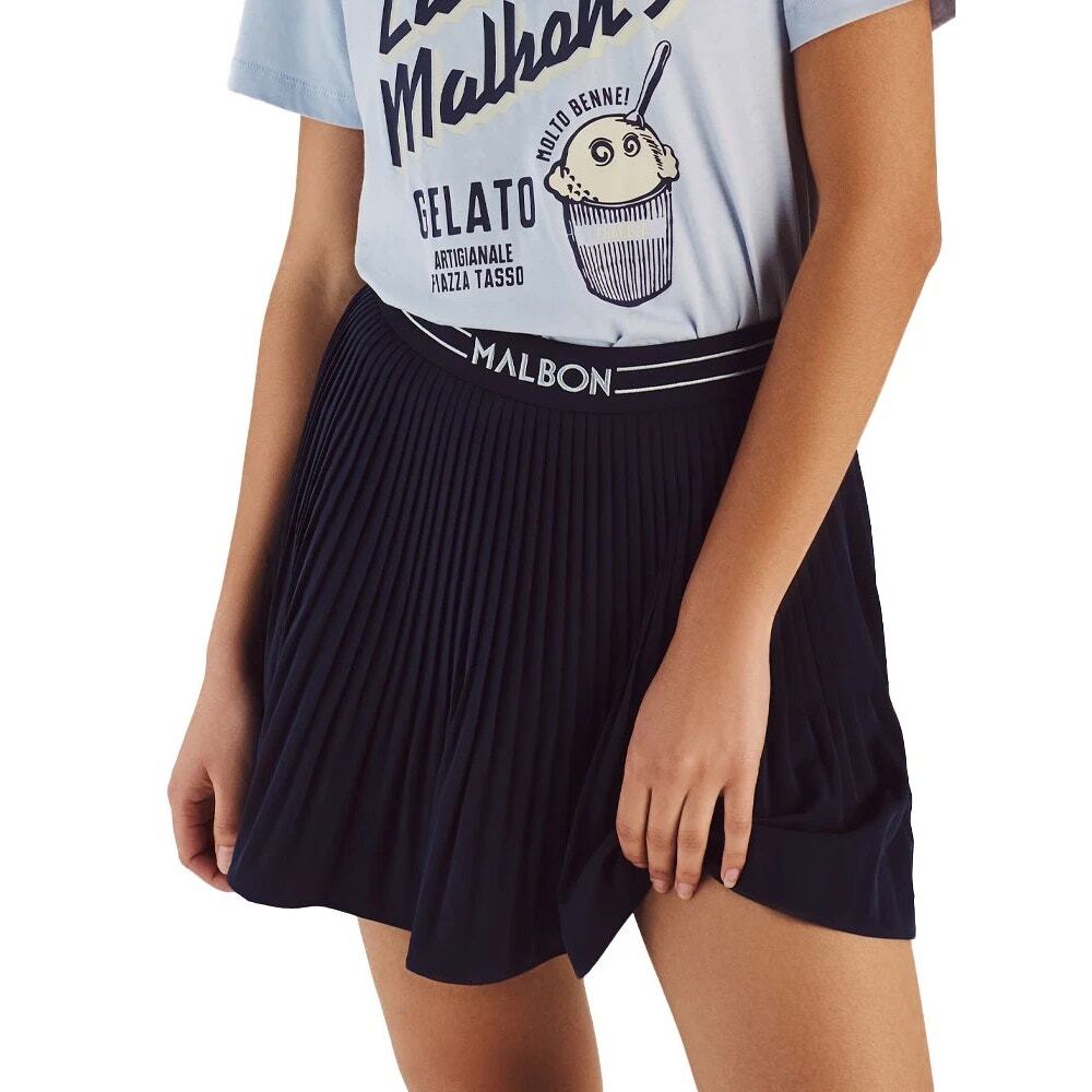 Malbon Golf Valentina Pleated Skirt Navy 8 Golf